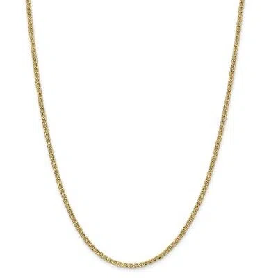Pre-owned Superdealsforeverything Real 14kt Yellow Gold 2.40mm Semi-solid Anchor Chain; 20 Inch