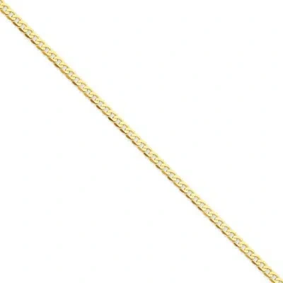 Pre-owned Superdealsforeverything Real 14kt Yellow Gold 2.9mm Beveled Curb Chain; 7 Inch