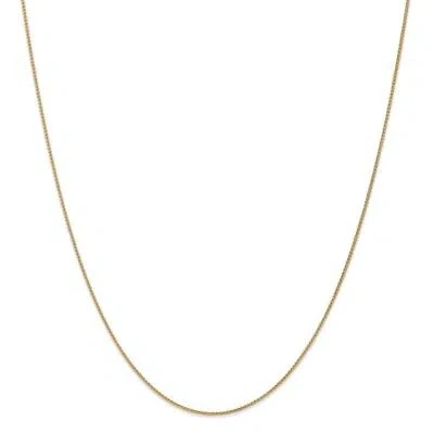 Pre-owned Superdealsforeverything Real 14kt Yellow Gold 30 Inch 1.05mm Spiga With Lobster Clasp Chain; 30 Inch