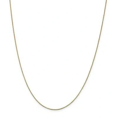 Pre-owned Superdealsforeverything Real 14kt Yellow Gold .7mm Box Chain; 30 Inch; Lobster Clasp
