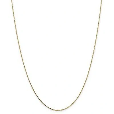 Pre-owned Superdealsforeverything Real 14kt Yellow Gold .8mm Box With Spring Ring Clasp Chain; 20 Inch