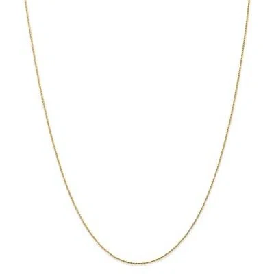 Pre-owned Superdealsforeverything Real 14kt Yellow Gold .8mm Round D/c Wheat Chain; 20 Inch