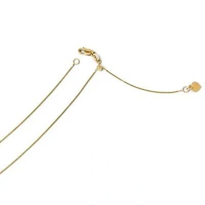 Pre-owned Superdealsforeverything Real 14kt Yellow Gold Adjustable .50mm Baby Box Chain; 22 Inch, Lobster Clasp