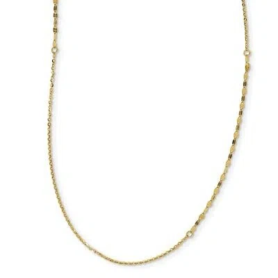 Pre-owned Superdealsforeverything Real 14kt Yellow Gold Polished Fancy Necklace; 36 Inch