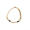 Superdivajewellery Women's Blue / Gold / White Jackie Gold Bracelet In Multi