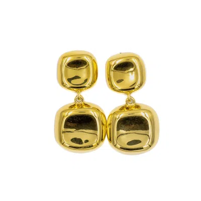 Superdivajewellery Women's Double Drop Gold Earrings