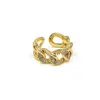 Superdivajewellery Women's Gold / Silver Gold Cleo Link Adjustable Ring