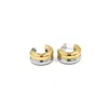 Superdivajewellery Women's Gold / Silver Mixed Metal Hoop Earrings In Multi
