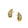 Superdivajewellery Women's Gold / Silver Teja Gold & Silver Pear Drop Earrings In Multi