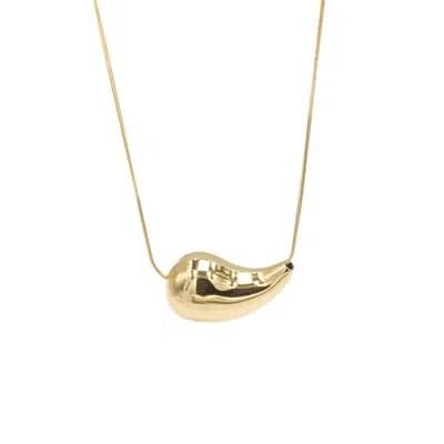 Superdivajewellery Women's Teja Gold Pear Drop Necklace