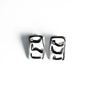 Superdivajewellery Women's Vanessa Silver Square Drop Earrings