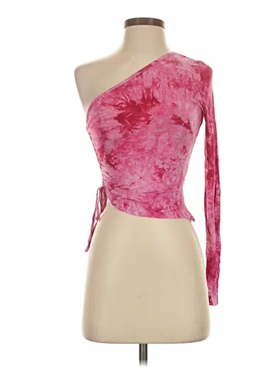 Pre-owned Superdown 3/4 Sleeve Blouse In Pink