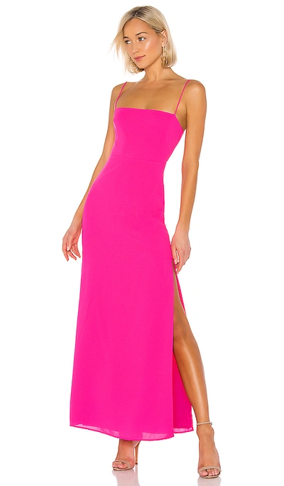 Superdown Addison Maxi Dress In Pink