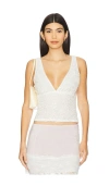 Superdown Adriana Top In White