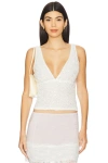 Superdown Adriana Top In White