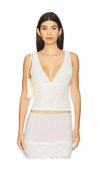 Superdown Adriana Top In White