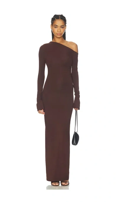Superdown Advice Maxi Dress In Brown