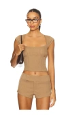 Superdown Agnes Top In Brown