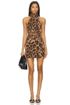 Superdown Aisha Mini Dress In Leopard