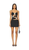 Superdown Aitana Mini Dress In 블랙