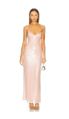 Superdown Alba Maxi Dress In Blush