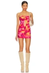 Superdown Aleks Skirt Set In Pink Multi