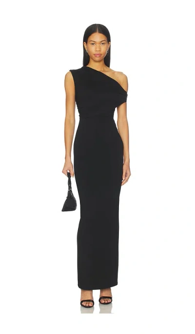 Superdown Alessia Maxi Dress In Black