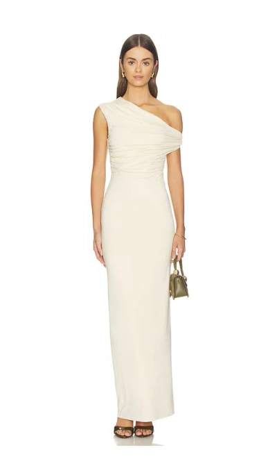 Superdown Alessia Maxi Dress In Cream
