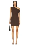 Superdown Alessia Mini Dress In Brown