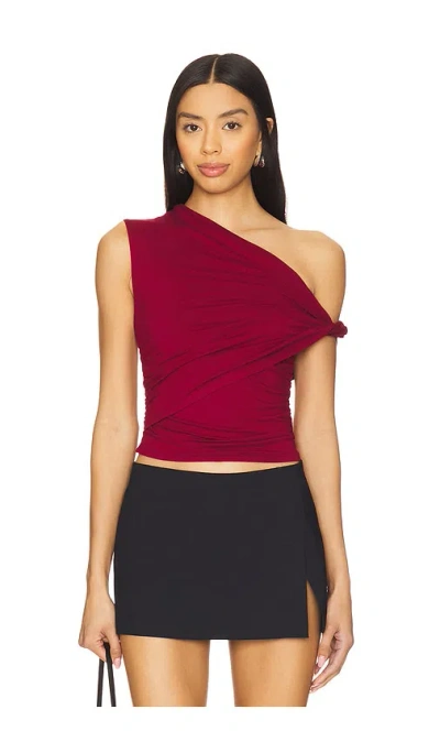 Superdown Alessia Top In Oxblood