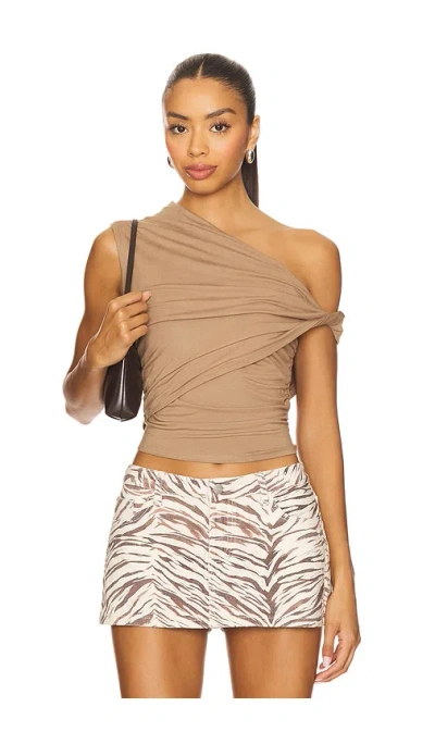 Superdown Alessia Top In Brown