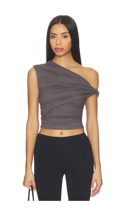 Superdown Alessia Top In Gray