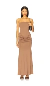 Superdown Alessie Maxi Dress In Brown