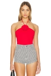 Superdown Alina Bodysuit In Red