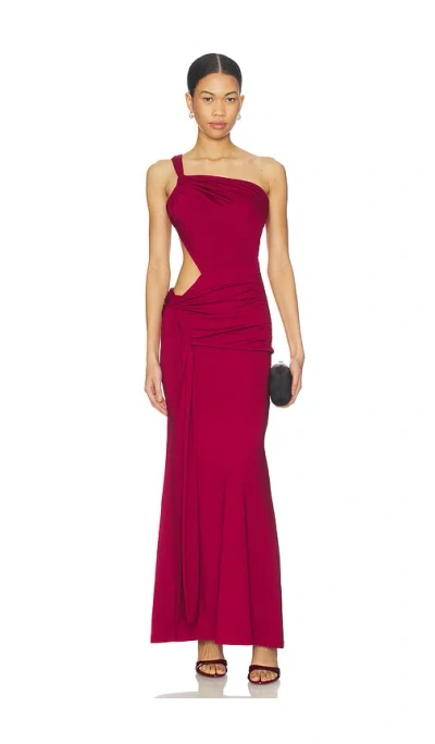 Superdown Alita Maxi Dress In Red
