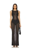 Superdown Alix Maxi Dress In Black