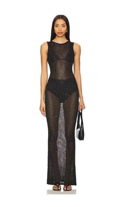 Superdown Alix Maxi Dress In Black