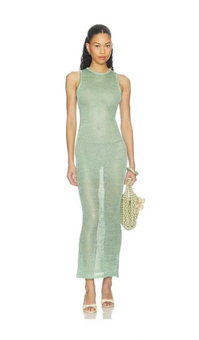 Superdown Alix Maxi Dress In Green