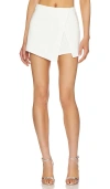 Superdown Alyssa Wrap Skort In White