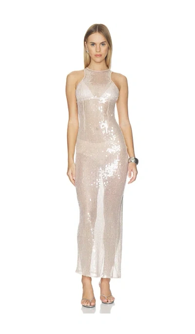 Superdown Amabel Maxi Dress In Neutral