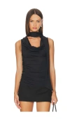 Superdown Amaly Drape Top In Multi