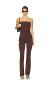 Superdown Annalise Pant Set In 棕色