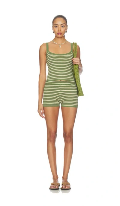 Superdown Anneli Knit Short Set In Green
