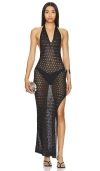Superdown Antonella Maxi Dress In 블랙