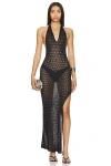 Superdown Antonella Maxi Dress In Black