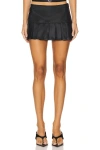 Superdown Antonia Micro Mini Skirt In Black