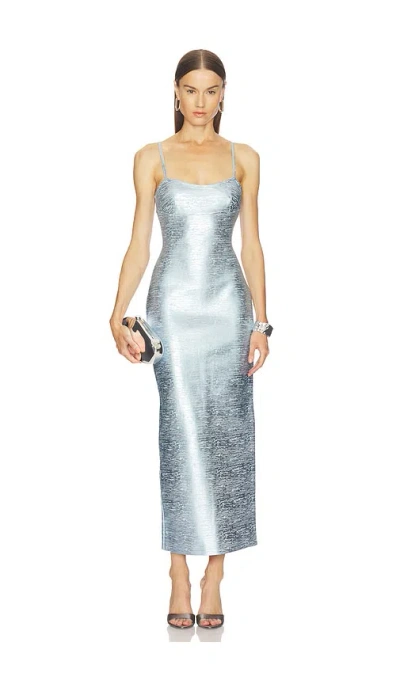 Superdown Ariellah Maxi Dress In Silver