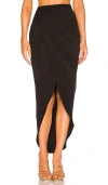 Superdown Arielle Slit Maxi Skirt In 黑色