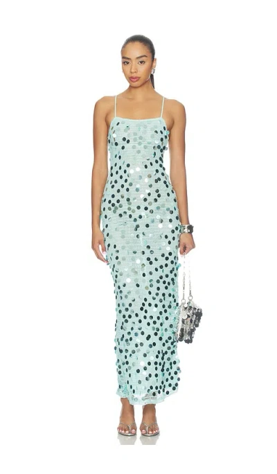 Superdown Arna Maxi Dress In Blue