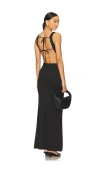 Superdown Astra Maxi Dress In 黑色